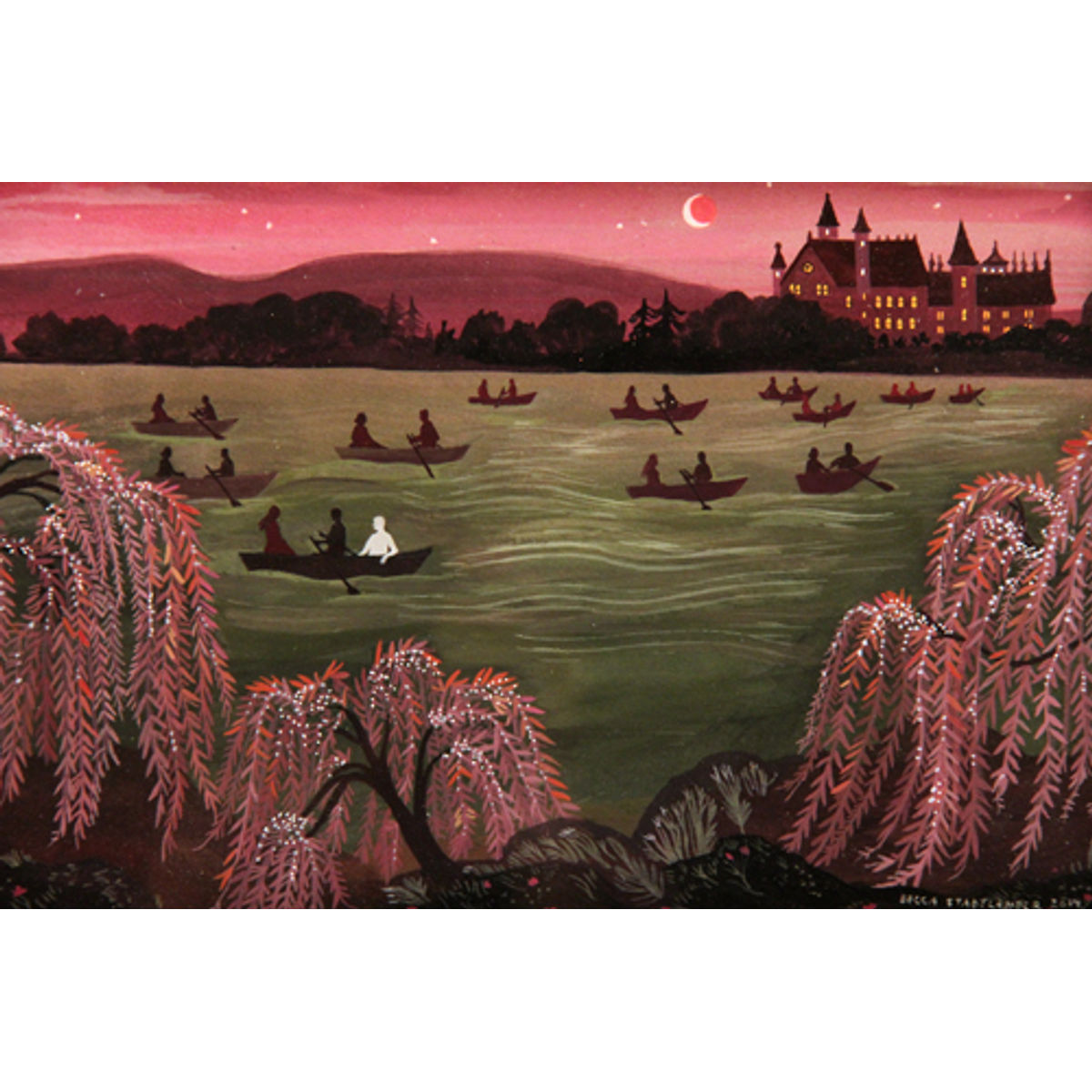 THE 12 DANCING PRINCESSES IN THE LAKE WITH DIAMOND WILLOWS