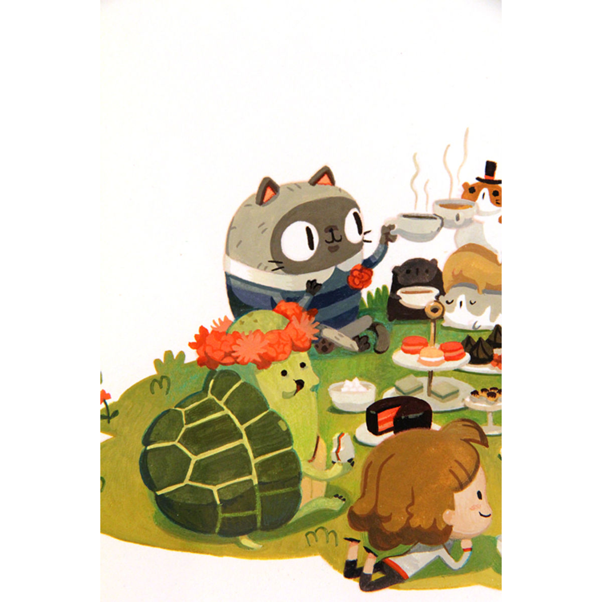 A TEA PARTY WITH FANCY FRIENDS