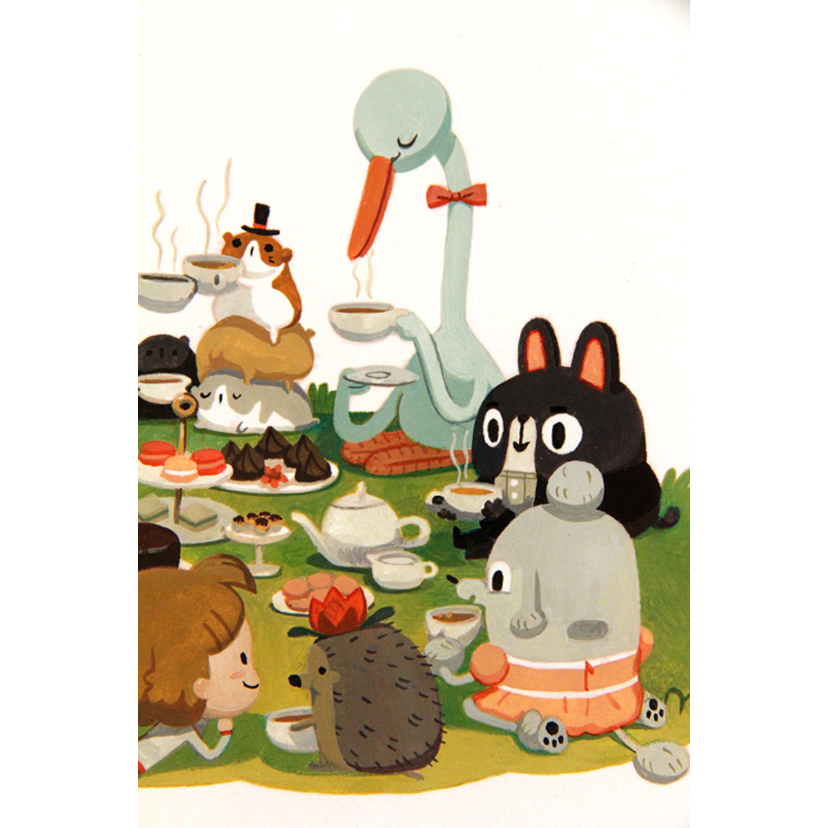 A TEA PARTY WITH FANCY FRIENDS