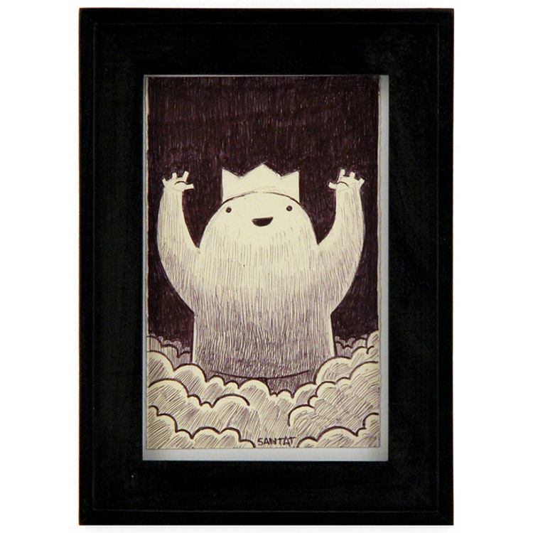 BEEKLE RAISED ARMS (SMALL SKETCH) by Dan Santat