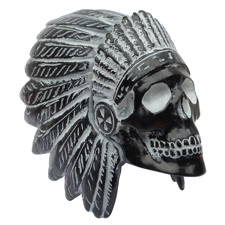 B&W Skull Chief Rub by Scarecrowoven