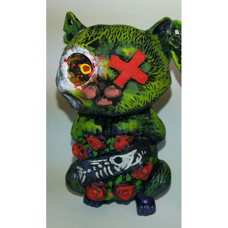 Leecifer Custom Zombie Cat Figure 01 by Maneki Nekro