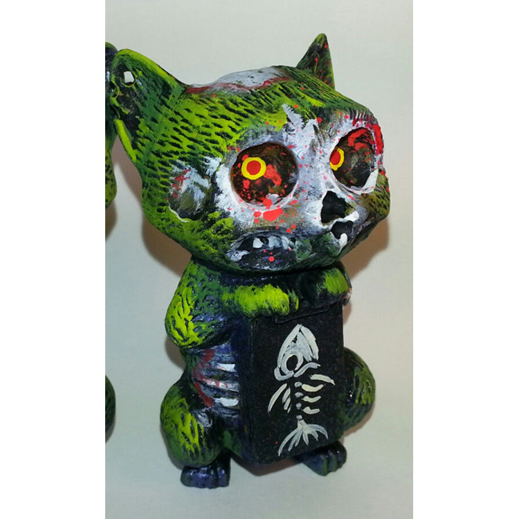 Leecifer Custom Zombie Cat Figure 02 by Maneki Nekro