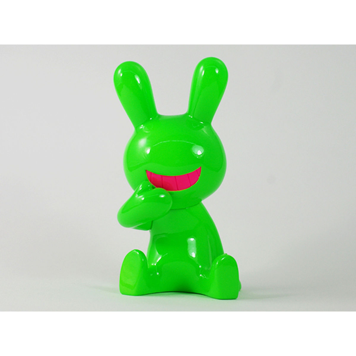 BLACK RABBiT Sitting neon green