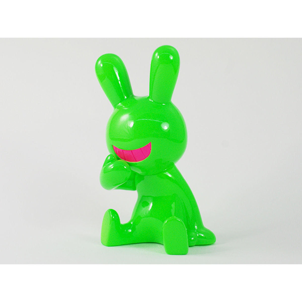 BLACK RABBiT Sitting neon green