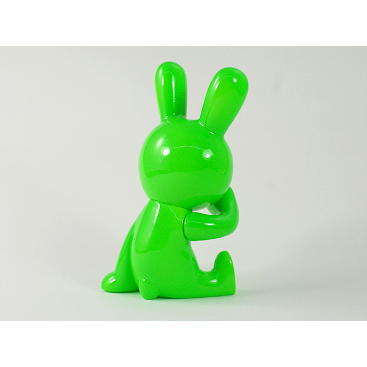 BLACK RABBiT Sitting neon green
