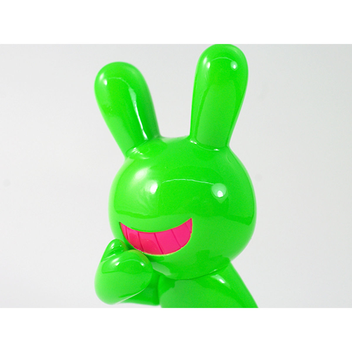 BLACK RABBiT Sitting neon green