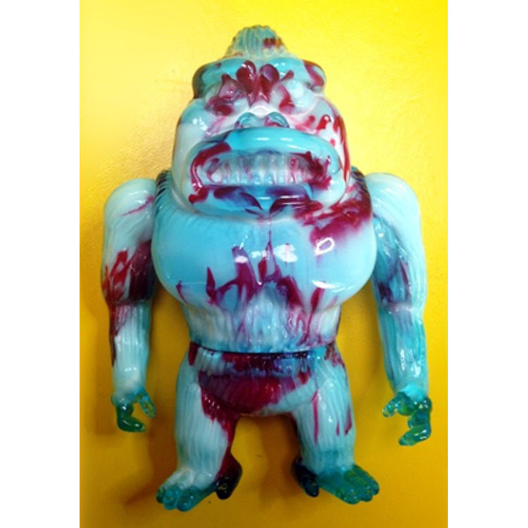Koningu - Floating Marble (unpainted red, clear blue and white marble Edition) by Grody Shogun