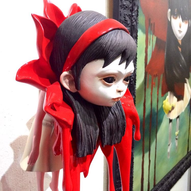 "Averill" Limited Edition Toy - Black/Red by JJ ZAMORANOS