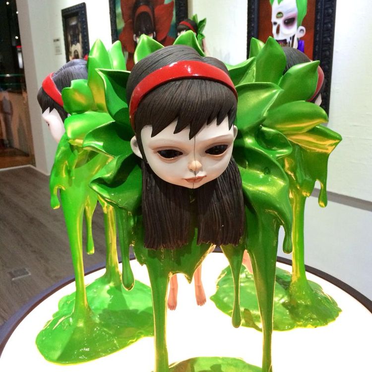 "Averill" Limited Edition Toy - Black/Green by JJ ZAMORANOS