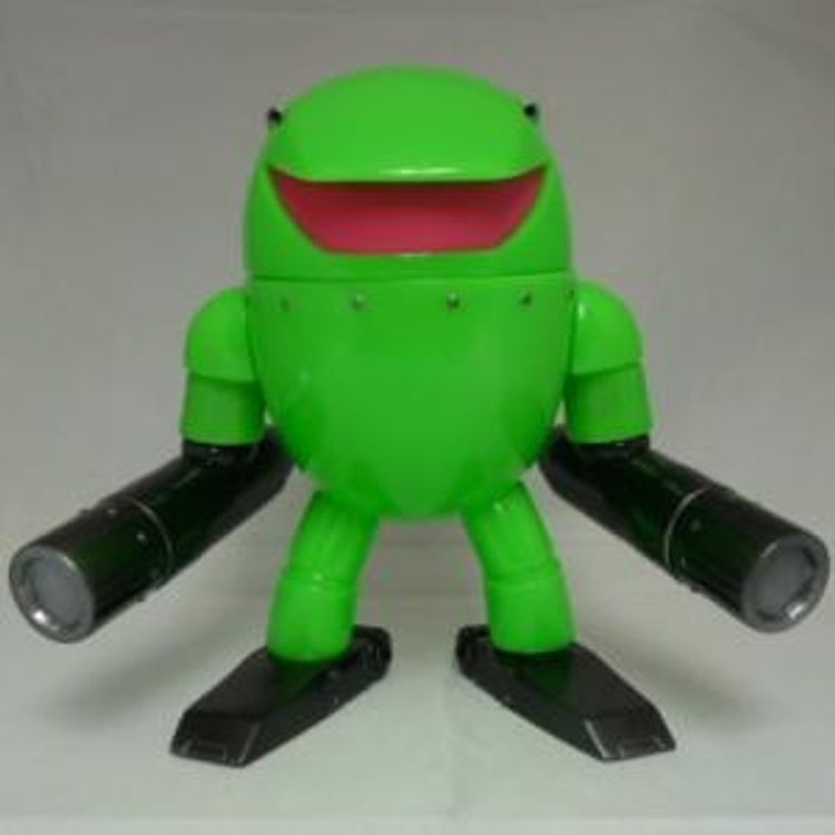 Robot Nine "Chaser" - Animated Green-Pink eye- by Rumble Monsters