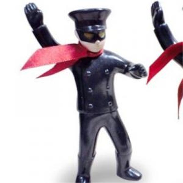 Leather Man - Shadow - black mask/yellow eyes by Rumble Monsters