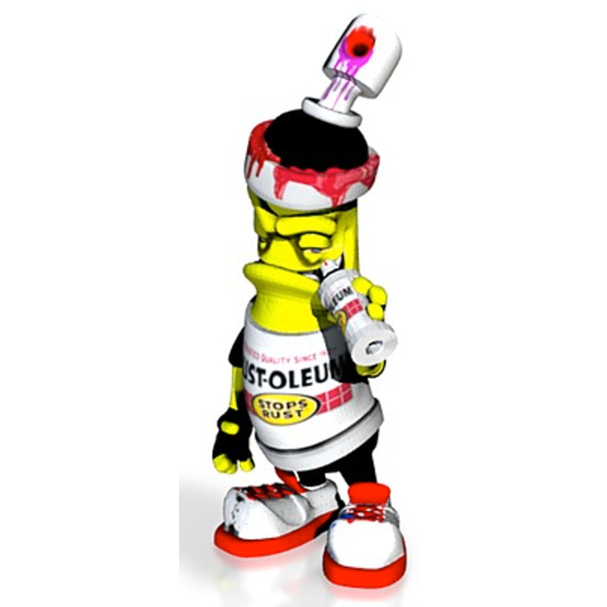 Rust-oleum Yellow spray can