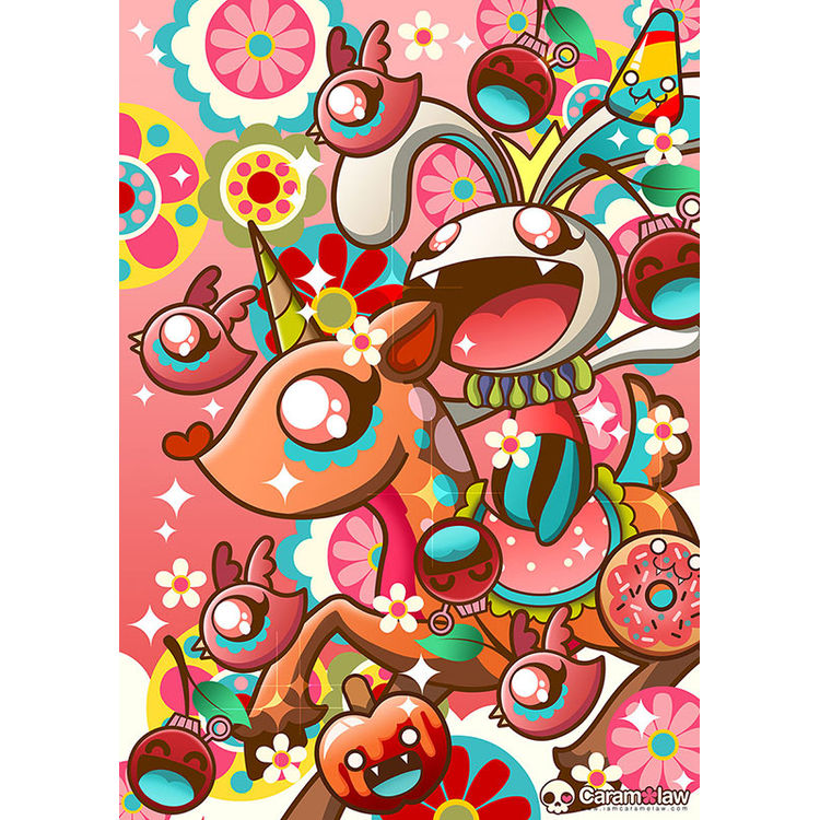 Bunny War! Throw cherry bombs at them! by Caramelaw