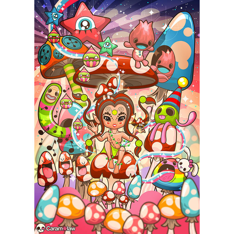 Magic Mushroom Land by Caramelaw