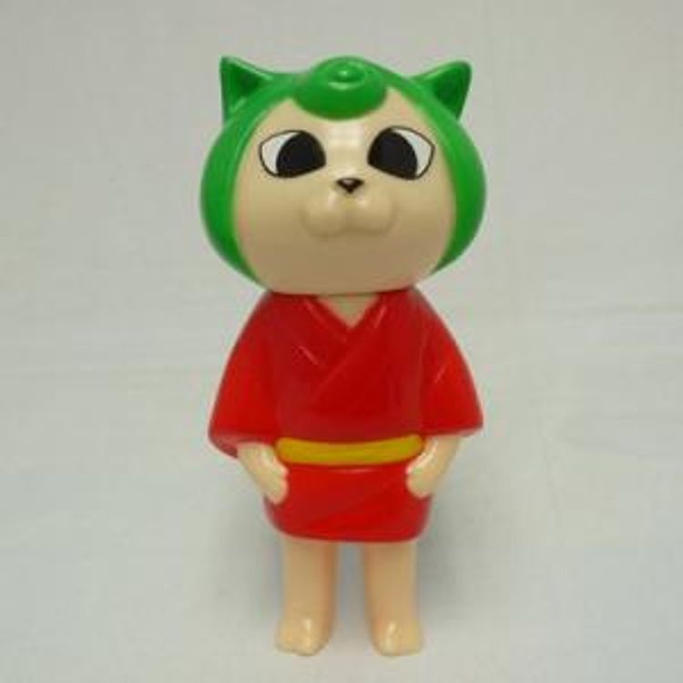 child NECOCO-red kimono/green hair - by Sunguts