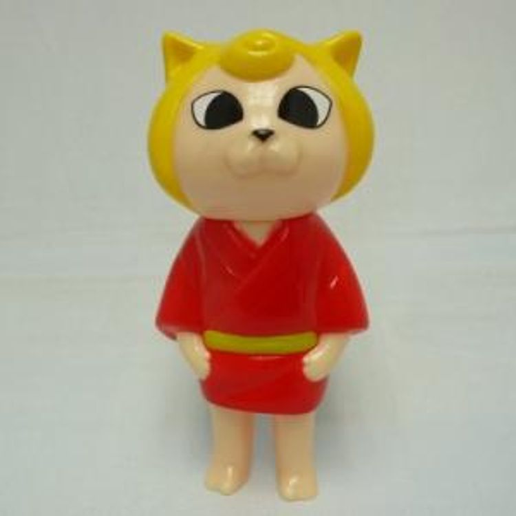 child NECOCO-red kimono/yellow hair - by Sunguts