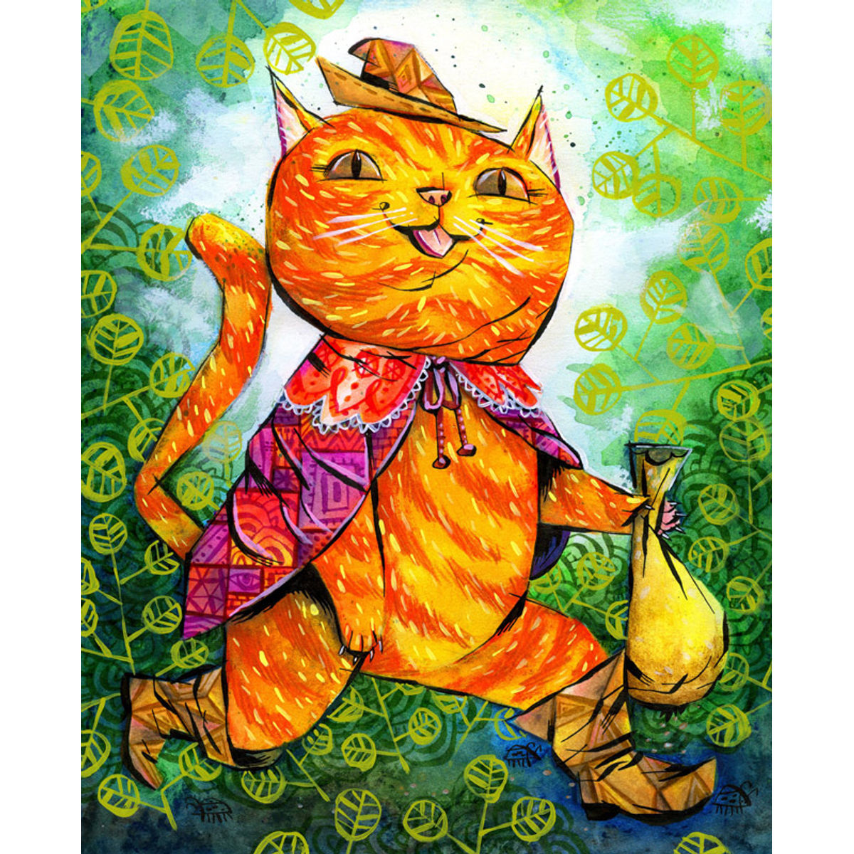 Puss Heads Out into the World