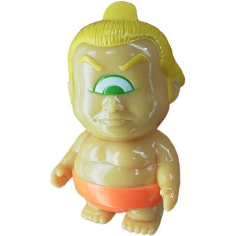 Bakenofuji x Punk Drunkers - Flesh w/ Orange Mawashi & yellow hair by Punk Drunkers
