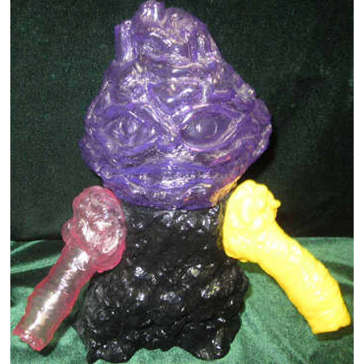 BEMON pollution monster MIX (body / black / head / Clear Purple / left arm / yellow / right arm / Clear Pink)