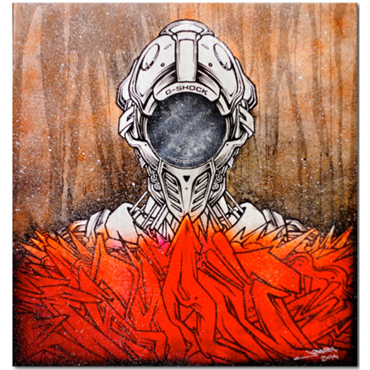 ROBOT WITH CASIO G-SHOCK HEAD 02