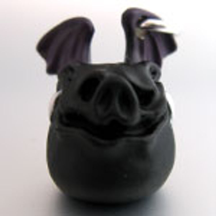 Flying Pig - matt black by Kagemaru Designs (Dark Fantasy)