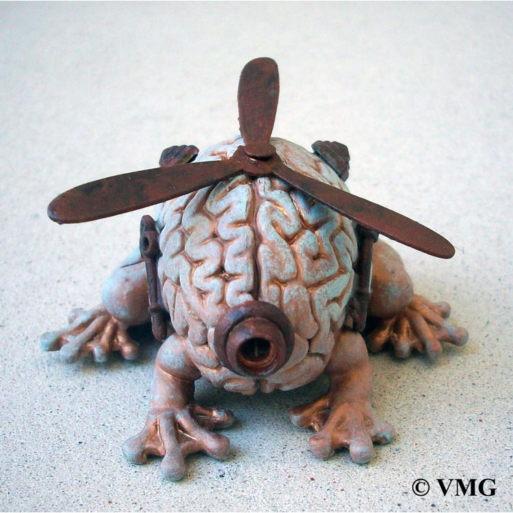 Steampunk Jumping Brains 4 by Valerie G