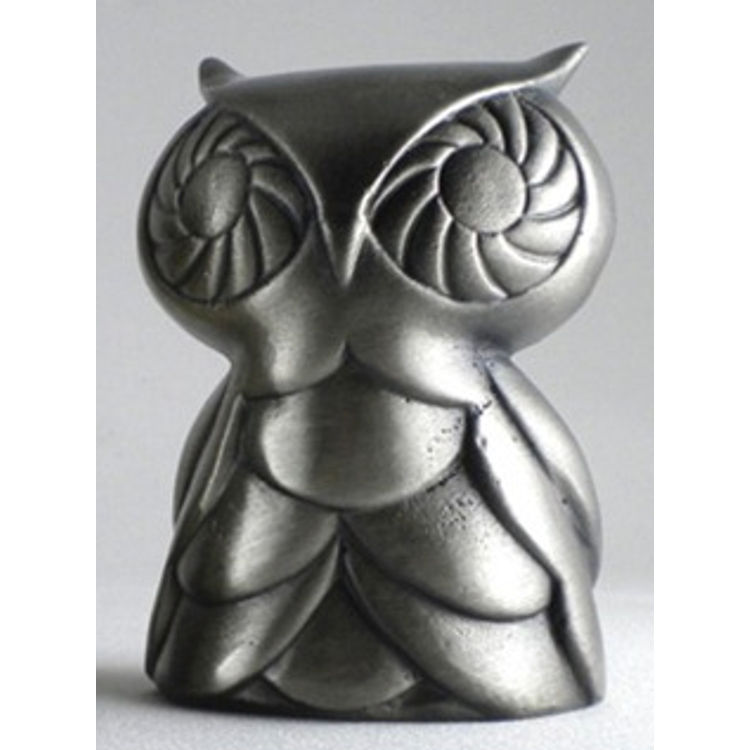 Peleda owls in Metal - Black Nickel by Nathan Jurevicius
