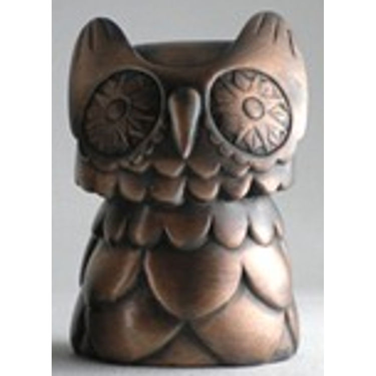 PELEDA OWLS IN METAL - copper by Nathan Jurevicius