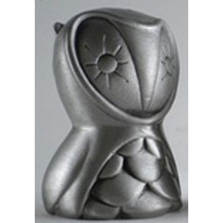 PELEDA OWLS IN METAL - antiqued silver by Nathan Jurevicius