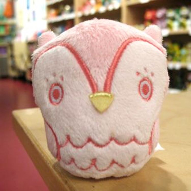 Owlets - pink by Andrea Kang