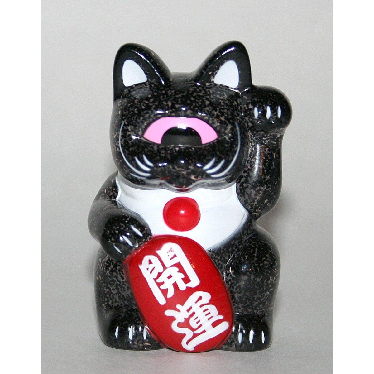 Black Lame Mini Fortune Cat