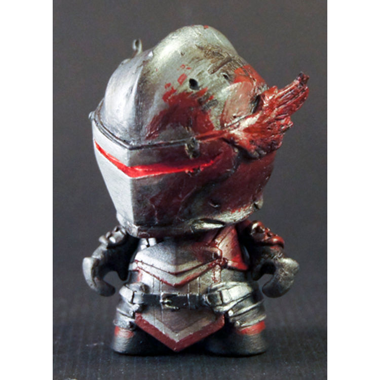 Battle-damaged Blood Dragon Grey Warden Micro Munny by Fiona Ng (darthasterisk)