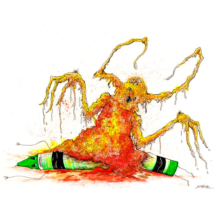 "CRAYON MELTER" - 8 x 10 Print by Aaron Crawford