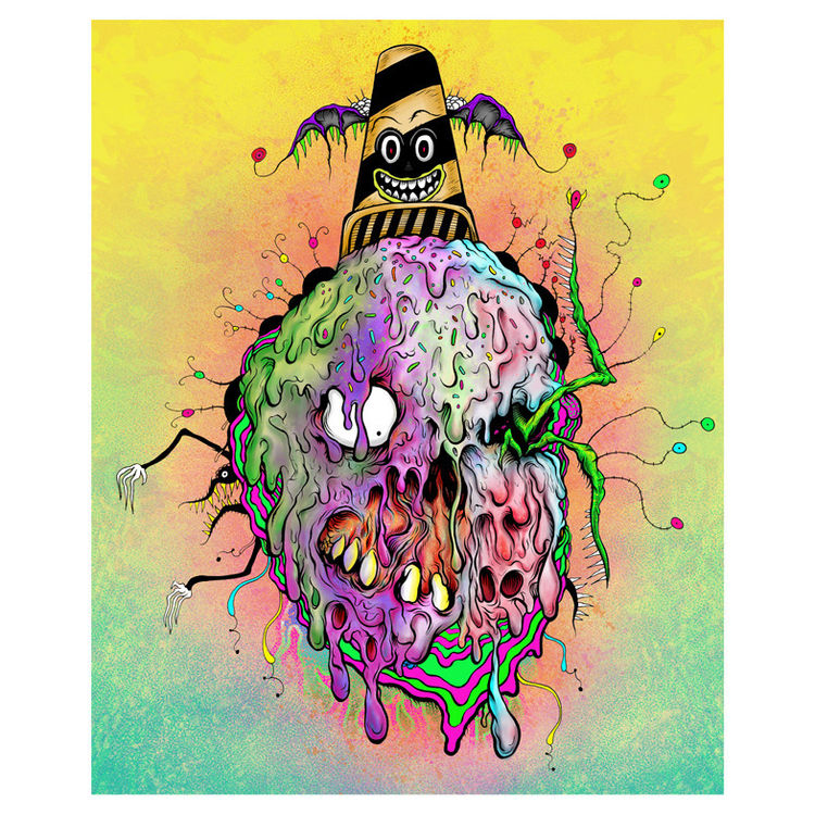 "Toxic Cavitycone" Ultra Limited Print by Aaron Crawford