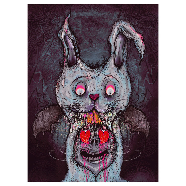 "SUGAR HEART EYES" - 8 x 10 print by Aaron Crawford