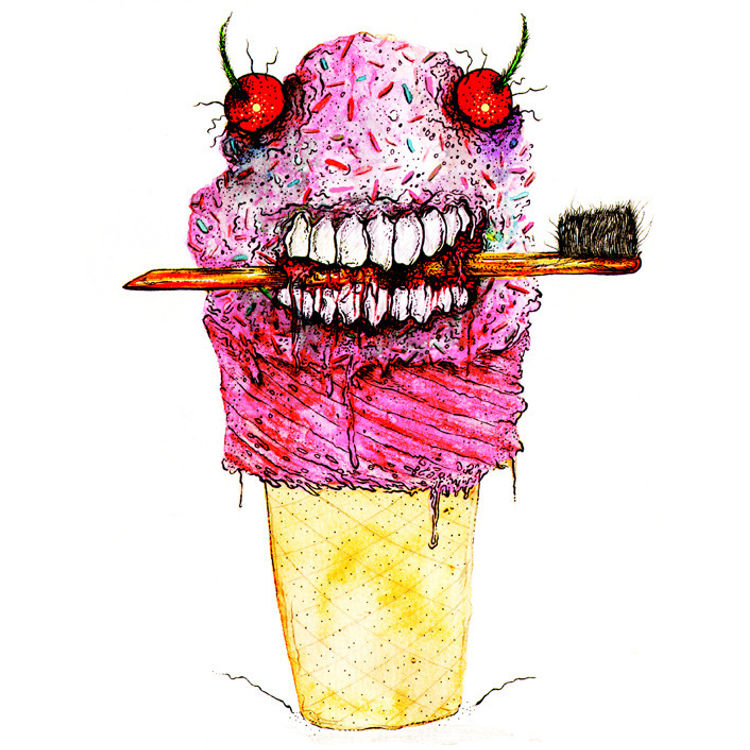 "CAVITYCONE" - 8 x 10 print by Aaron Crawford