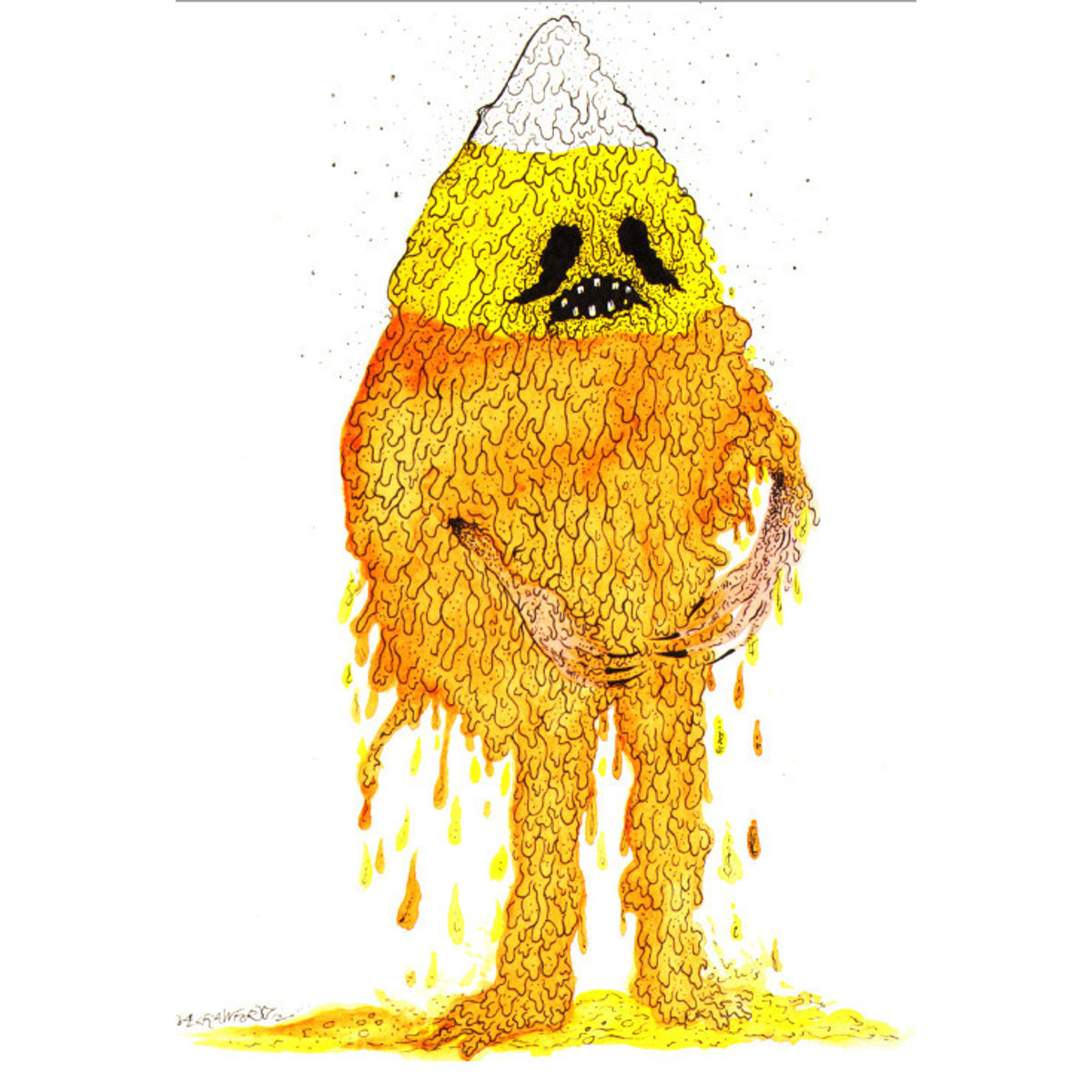 "CANDYCORN DRIPPER" - 8 x 10 print