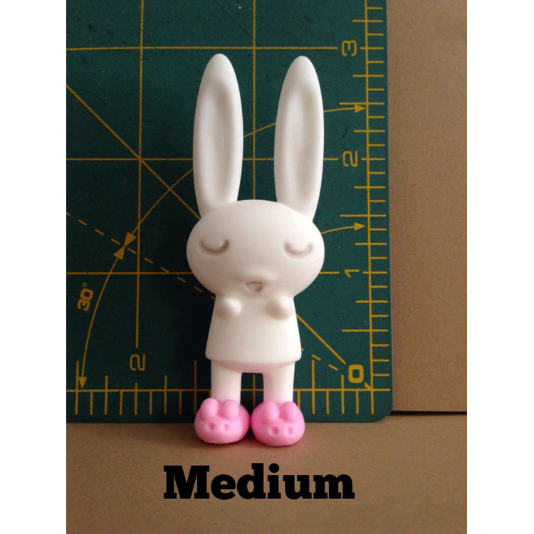 Bedtime Bunnies - White/Pink by Peter Kato