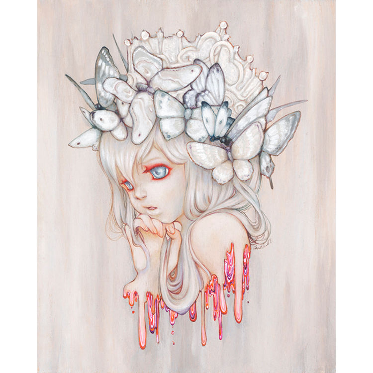 STRAWBERRY WHISPERS MINI PRINT by Camilla d'Errico
