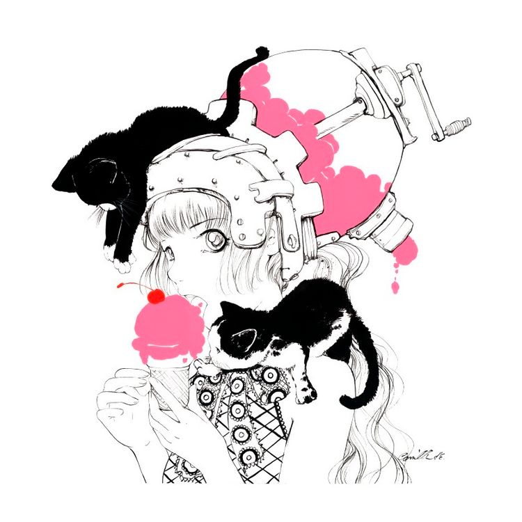 CHERRIES JUBILEE MINI PRINT by Camilla d'Errico