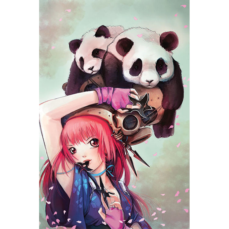 PEACH NINJA SIGNED MINI PRINT by Camilla d'Errico