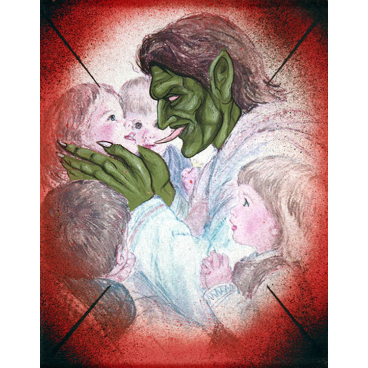 "Gross Demon Jesus" Giclee Print by Skinner