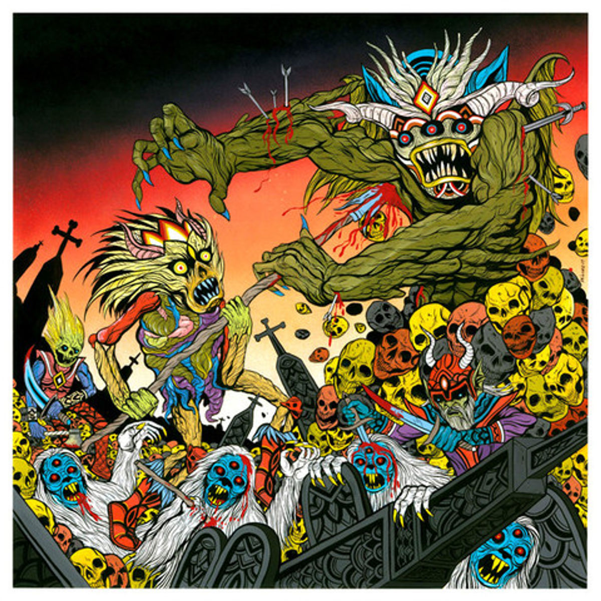 "Underworld graves, The battle above" Giclee Print