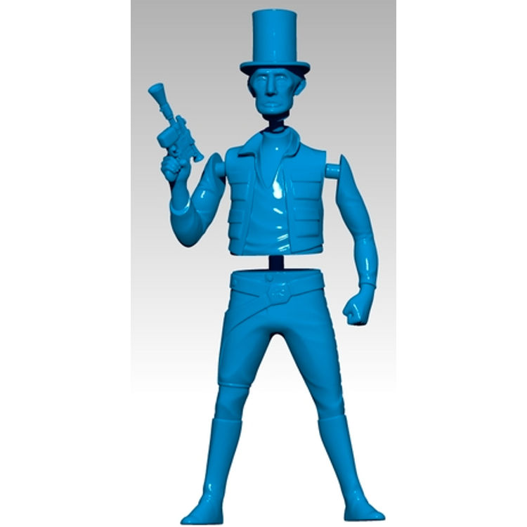 Abe Solo 2 (POSABLE) - blue by Mike Leavitt