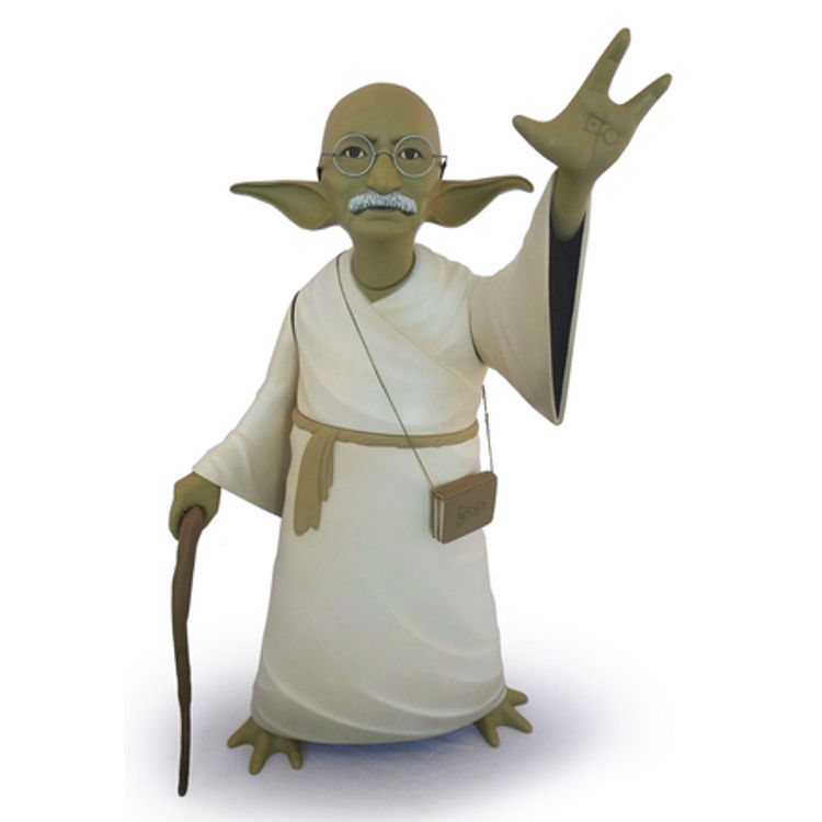 YoGandhi 3 (Full Color Sandstone) by Mike Leavitt