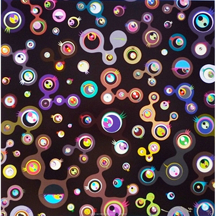 Jellyfish Eyes (Black 5) by Takashi Murakami