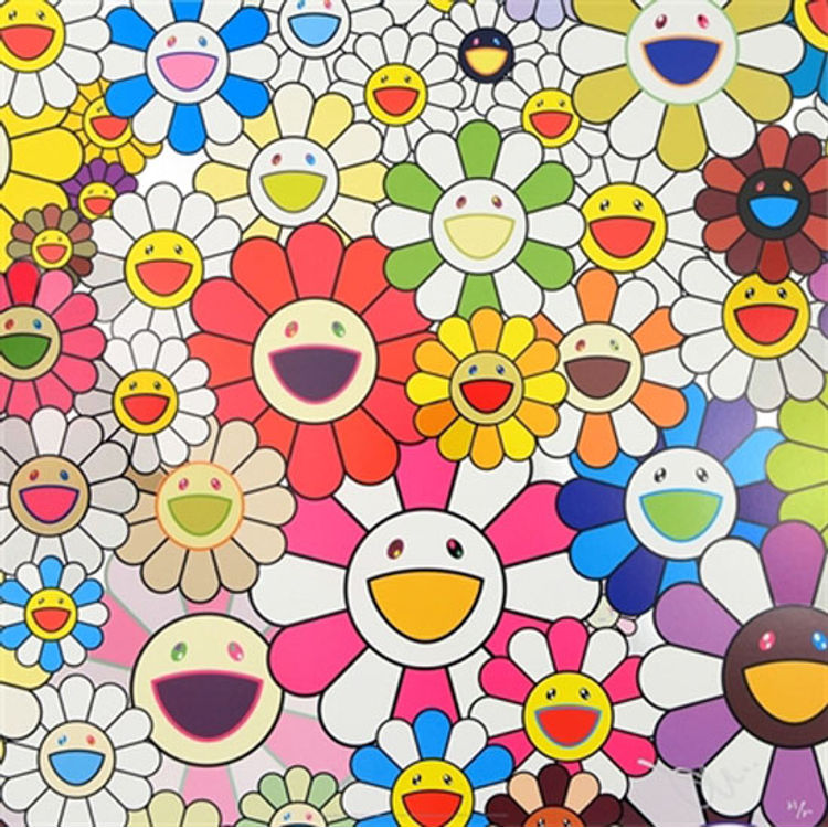 Flowers Blossoming in This World and the Land of Nirvana #1 by Takashi Murakami