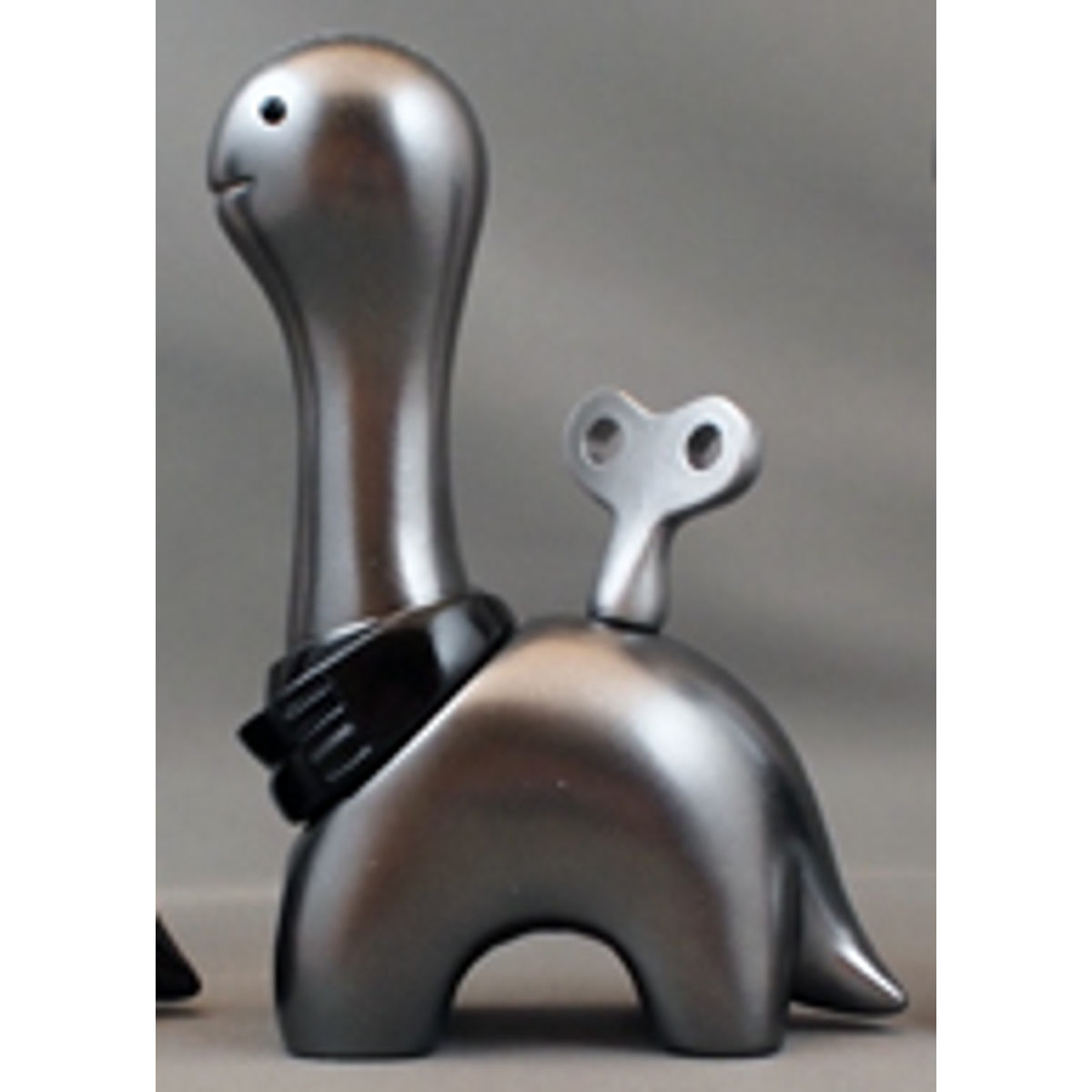 Clockwork Wool - chrome/black scarf