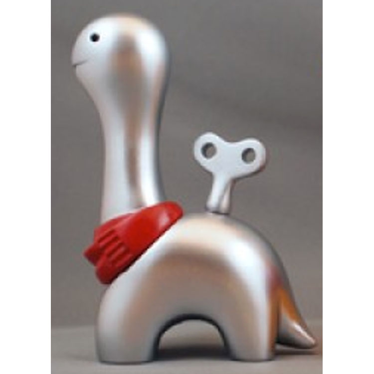 Clockwork Wool - silver/red scarf by Chima Group